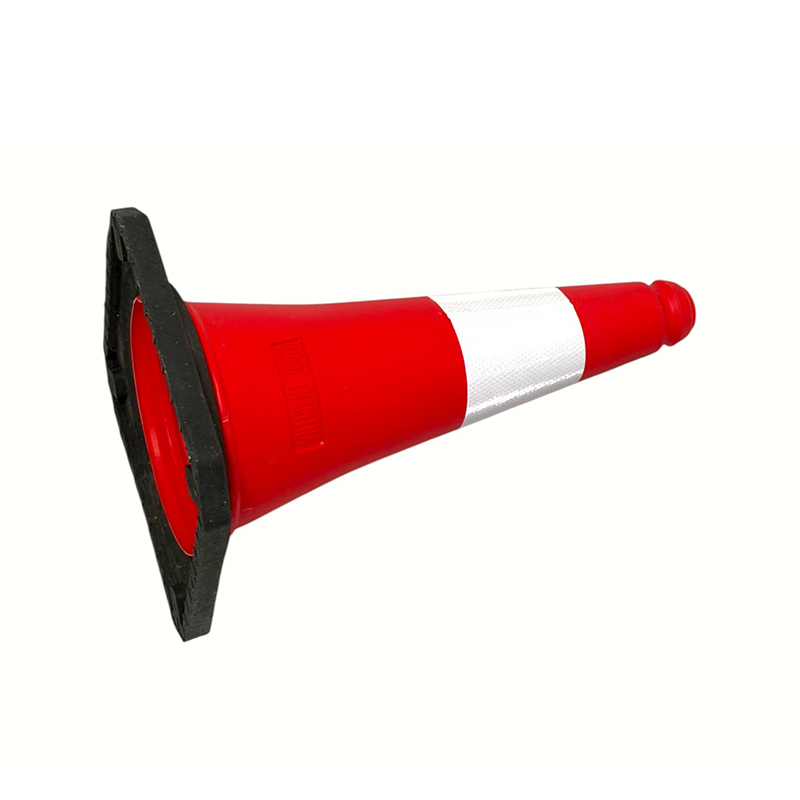 50/75/100 cm, jól látható PE fényvisszaverő közlekedésbiztonsági kúp az útkezeléshez