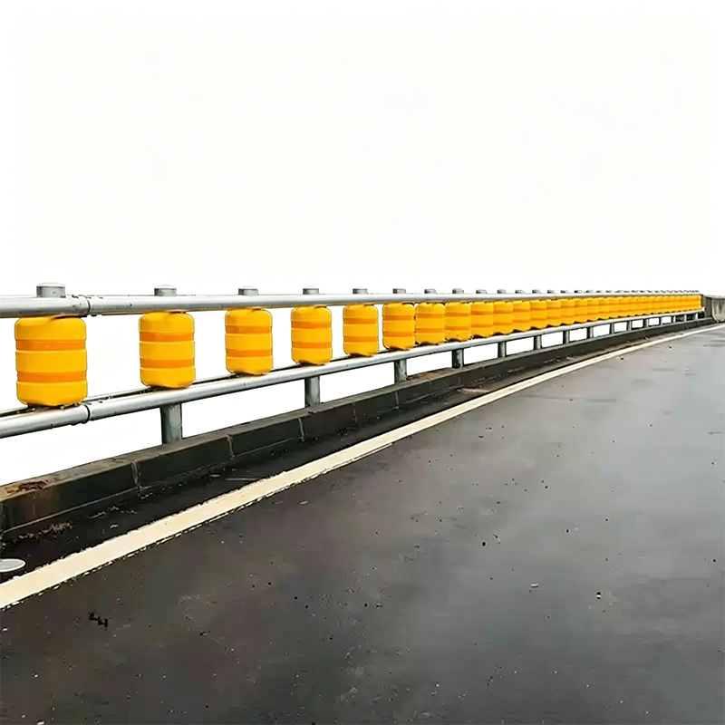 Energiaelnyelő autópálya görgősorompó éles ívekhez