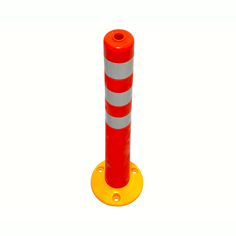 Rugalmas PVC határolóoszlop fényvisszaverő nyakörvekkel