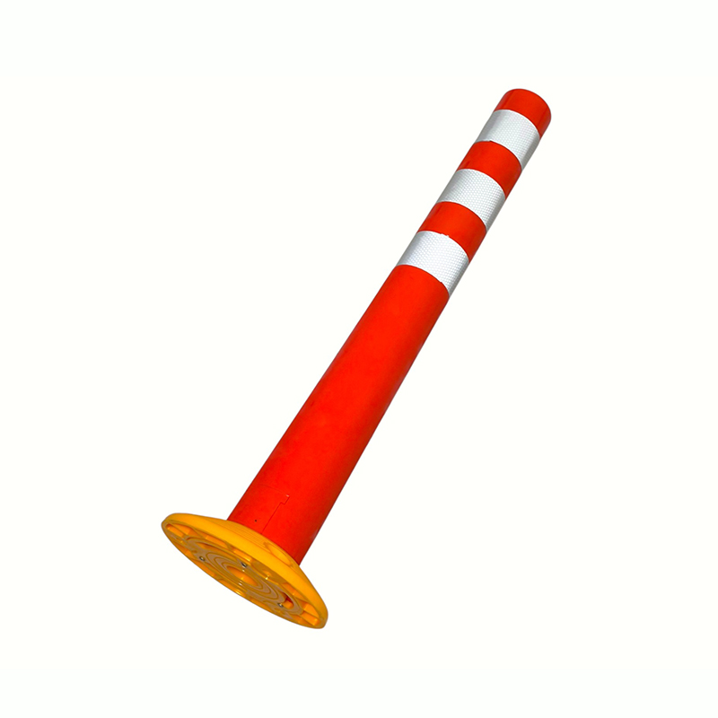 Rugalmas PVC határolóoszlop fényvisszaverő nyakörvekkel