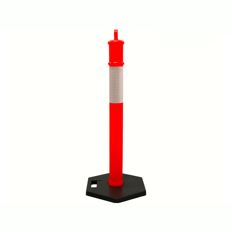 Nagy teherbírású forgalomra figyelmeztető oszlop felső fogantyúval