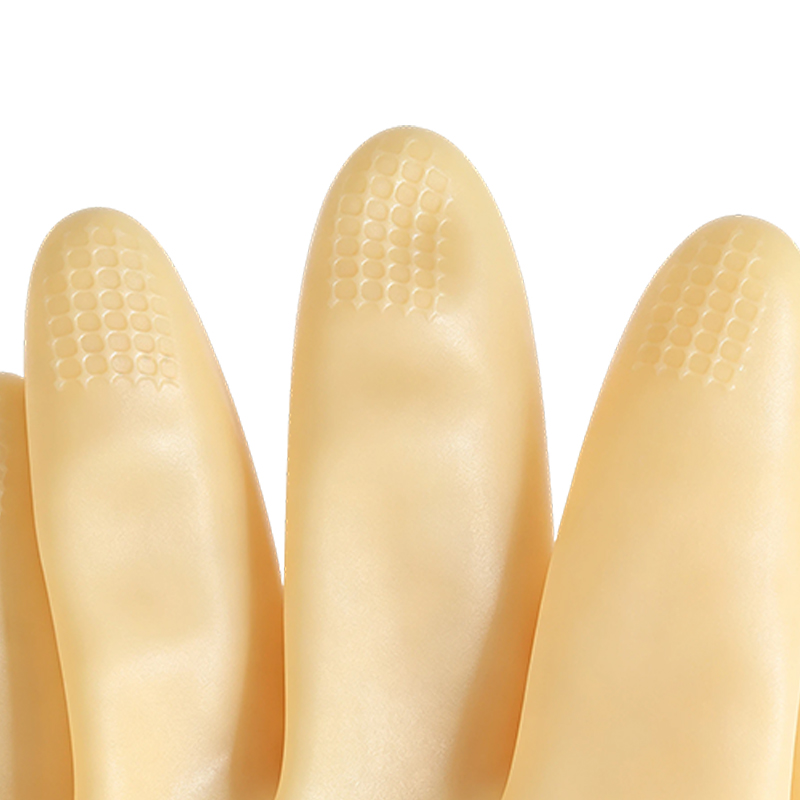 Nagy teherbírású, sav/lúgálló latex gumikesztyű