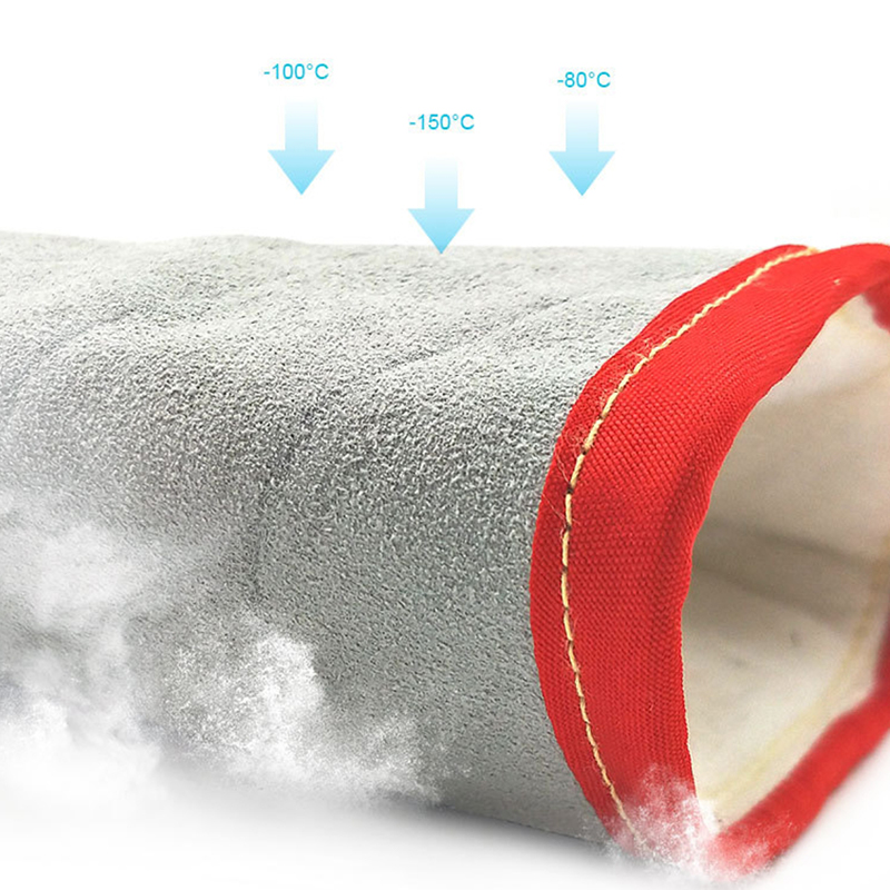 -150°C-os kriokesztyű marhabőrrel